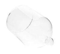 DECOMELODY Cloche en Verre Transparent Couvercle pour Fleurs Éternelles Diamètre 10 CM Hauteur 15 CM Décoration Mariage et Intérieur Cloche D’Exposition pour Fleurs Séchées et Objets