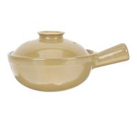 DECOMELODY Cocotte en Terre Cuite Chinoise 05 L Poignée Unique Marmite à Soupe Multifonctionnelle Résistante à Haute Température pour Cuisson Lente et Plats Mijotés Cuisine Familiale