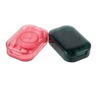 DECOMELODY Coupe-comprimés Réglable et Broyeur pour Remède Animaux 2 Pièces Pilulier Portable avec Compartiments Séparés Outil Pratique pour Dosage Précis en Voyage, Léger et Hygiénique,