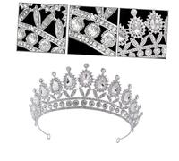 DECOMELODY Couronne de Mariée Strass Délicate et Élégante Serre-tête avec Zircone Bijou Tête pour Mariages Bals Anniversaires et Fêtes