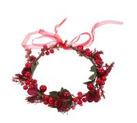 DECOMELODY Couronne de Tête Mariage et Noël avec Artificielles Accessoire Coiffure Unique pour Fête Mariée et Costume