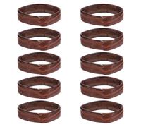 DECOMELODY Cuir Boucle Fixe de Bracelet de Montre 20mm Marron | Pièce de Remplacement pour Retenue Cassée, Installation Simple, Maintien Sûr du Bracelet, Confort au Poignet