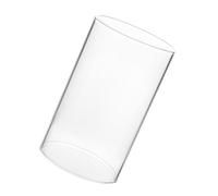 DECOMELODY Cylindre Verre Transparent Anti-vent pour Bougie Abat-jour Transparent pour Décoration Intérieure Cache-flamme Verre pour Ambiance Chaleureuse et Romantique