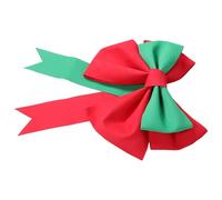 DECOMELODY Décoration de Fête avec Grand Nœud Géant Bicolore Rouge Vert pour Arrière-Plan Photo Anniversaire Mariage Noël et Shower