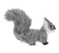 DECOMELODY Décoration Écureuil Peluche Réaliste Petit Ornement Vif et Doux Suspendu pour Sapin de Noël Figurine Animaux Forêt Accessoire Photo Charmant