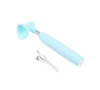 DECOMELODY Dispositif de Nettoyage Oculaire Électrique Portable Bain Oculaire à Vibrations Haute Fréquence Coupelle en Silicone Hypoallergénique 2 Modes Réglables Couleur Bleue Soin des