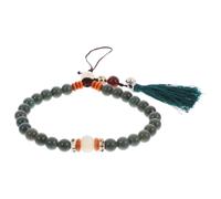 DECOMELODY Dragonne de Téléphone Vintage Ethnique pour Smartphone, Anti-perte, en Agate Naturelle, Style Rétro, Taille Ajustable, Unisexe, Vert Ombre