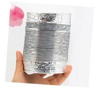 DECOMELODY Durable Tuyau Flexible Aluminium Chaleur pour Ventilation Hvac Conduit Dévacuation pour Sèche Linge et Climatisation Gaine de Ventilation Renforcée et Ignifuge