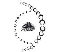 DECOMELODY Écarteurs D'oreilles Noir en Acrylique et Corne de Bœuf, Extenseurs de Bouchons D'oreille Coniques, Bijoux de Piercing Unisexes pour Oreilles Sensibles et Usage Quotidien