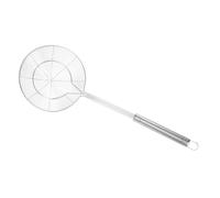 DECOMELODY Écumoire Acier Inoxydable avec Poignée Ergonomique Antibrûlure Cuillère Passoire Araignée pour Friture Cuisson et Hot Pot Skimmer Résistant Chaleur pour Cuisine Quotidienne