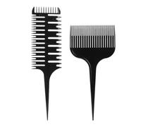 DECOMELODY Ensemble de 2 Peignes Peignes de Coiffure Professionnels Double Face Outil de Séparation et Coloration des Cheveux pour Salon Résistant et Polyvalent