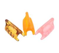 DECOMELODY Ensemble de 3 Masseurs Faciaux et Cervicaux en Résine Multicolore Outil Gua Sha pour Soin Peau, Dénouement des Nœuds Musculaires et Relaxation Musculaire Portable, Massage Visage,