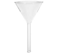 DECOMELODY Entonnoir Triangulaire Solide en Verre 60 MM, Verrerie Laboratoire, Résistant et Réutilisable, pour Chimie Analytique et Alimentation Liquide