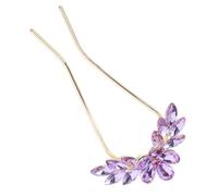 DECOMELODY Épingle à Cheveux U Métal Strassée Accessoire Coiffure Mariage Élégant pour Chignons et Coiffures Raffinées