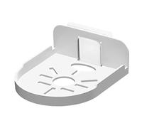 DECOMELODY Étagère Murale Flottante Transparente Petite, Support Mural Adhésif sans Perçage, Compatible Caméra Et Babyphone, pour Salle De Bain Et Intérieur,