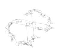 DECOMELODY Étendoir à Linge en Acier Inoxydable 24 Pinces Haute Élasticité Anti-Vent pour Chaussettes et sous-vêtements, pour Balcon et Maison