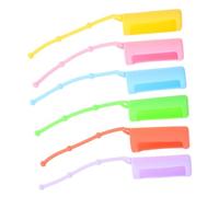 DECOMELODY Étui De Protection en Silicone pour Flacon à Bille 10 ML, Lot De 6 Manchons Antidérapants Multicolores, Accessoires pour Huiles Essentielles, Transport Sécurisé