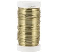 DECOMELODY Fil de Fer Galvanisé Doré Flexible 1 Rouleau 1,2 Mm pour Attache de Jardin, Lien pour Plantes Grimpantes, Outil de Fixation Floral Polyvalent pour Jardinage et Loisirs Créatifs