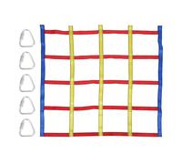 DECOMELODY Filet Escalade Coloré pour Garçon Fille Extérieur pour Jeu et Entraînement Physique pour Jardin et Kermesse Stimule Équilibre et Force