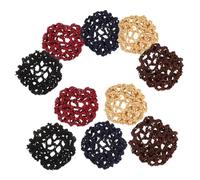DECOMELODY Filets à Cheveux pour Chignon Ballet 10 Pièces Tailles Variées Filet Élastique Multicolore pour Danseuses Professionnelles Usage Quotidien et Occasions Formelles