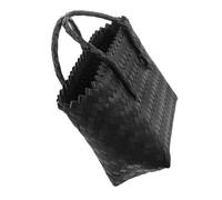 DECOMELODY Fourre-Tout Tissé Main Rattan pour Femmes Cabas Plage Multifonction Panier Pratique pour Courses Pique- et Usage Quotidien Format Moyen Élégant