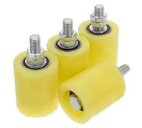 DECOMELODY Galet de Portail Coulissant en Nylon Lot de 4 Roues de Guidage Silencieuses pour Portes de Garage et Portails Résistantes à L'Usure