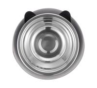 DECOMELODY Gamelle en Acier Inoxydable 200 ML pour Chien et Chat Protection du Cou Bol Anti-Renversement Antidérapant pour Alimentation Animale Bol Alimentaire Pratique pour Animaux de