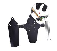 DECOMELODY Garde Boue et Arrière Ajustable Plastique Protection Boue et Eau pour VTT et de Route Installation Facile avec Attaches Design Noir
