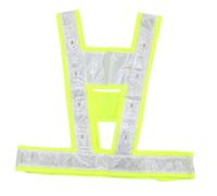 DECOMELODY Gilet de Sécurité Réfléchissant LED Ajustable pour Running et Randonnée Haute Visibilité Fluorescente Protection de Nuit pour et Cyclistes