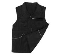 DECOMELODY Gilet Entraînement pour Chien Noir Veste à Compartiments Multiples Anti-griffures avec Bandes Réfléchissantes Gilet Ajustable pour Éducateurs Canins Hommes et Femmes Équipement