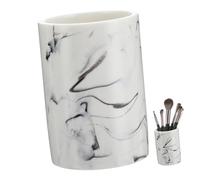 DECOMELODY Gobelet Salle de Bain Marbre Format Tasse à Gargariser Design Surface Lisse Facile à Nettoyer Fond Plat Stable pour Brossage Dents