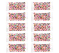 DECOMELODY Granulés de Sucre en Pâte Polymère 10 G X 10 Sachets Accessoires Miniatures Décoratifs pour Coque de Téléphone Breloques DIY pour Décoration Gâteau Ornements Créatifs
