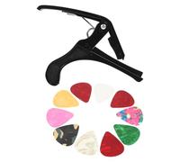 DECOMELODY Guitar Capo Clip Set Portable Tone Modified Clamp With Random Picks For Acoustic And Electric Guitar Beginners And Professionals Couleur Aléatoire Couleur Aléatoire