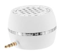 DECOMELODY Haut-Parleur Portable Mini Amplificateur 35 MM Batterie Lithium Intégrée Caisse de Résonance Portable Blanche Charge USB et Tablette Plug and Play Usage Mobile