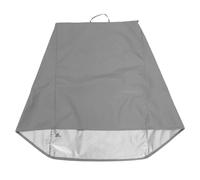 DECOMELODY Housse de Protection pour Enrouleur de Tuyau D'arrosage Extérieure en Tissu Oxford Gris 63x66x68 Cm, Imperméable et Résistante aux UV avec Cordon de Serrage, Protège-tuyau