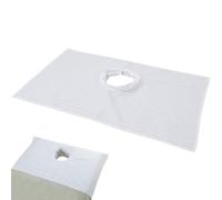 DECOMELODY Housse de Table de Massage Professionnelle avec Trou Visage Drap Spa Confortable et Respirant pour Salon Beauté et Massage Cervical