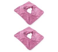 DECOMELODY Housse de Table de Massage Trou pour Visage 2 Pièces 35 Cm Épaisse Violet Professionnel Spa Institut Draps de Lit de Massage Lavables et Réutilisables