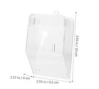 DECOMELODY Housse Étanche pour Sonnette Extérieure Transparente Protection Pluie Éclaboussures Couverture pour Bouton de Porte Facile à Installer