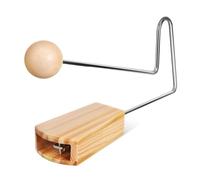 DECOMELODY Instrument de Percussion Vibraslap Bois Portable Unique Résonnant Design Élégant Adapté Débutants et Musiciens
