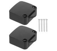 DECOMELODY Interrupteurs Automatiques 2A 12V-250V Lot de 2 Boucle à Corde et 4 Vis pour Éclairage Placard et Tiroirs Noir Compatible Lumière de Porte d'Armoire pour Placards et Vestiaires