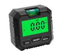 DECOMELODY Jauge Angle Numérique Portable avec Écran LCD Rétroéclairé Inclinomètre Magnétique Multifonction pour Automobile Maçonnerie et Menuiserie Outil de Mesure et Facile Dutilisation