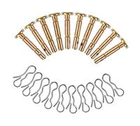 DECOMELODY Jeu de Goupilles de Cisaillement Acier Inoxydable Résistant pour Souffleuse à Neige Accessoires Métalliques Durables et Faciles à Installer pour Protection et Remplacement
