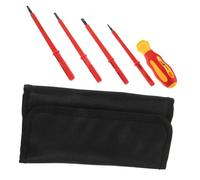 DECOMELODY Jeu Tournevis pour Électricien Kit Outils Électricien avec Tournevis et Plat Mallette de Rangement Pratique Protection Choc Électrique Adapté Réparation Maison et Maintenance