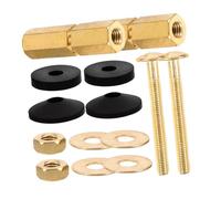 DECOMELODY Kit de Boulons pour Réservoir de avec Joint Étanchéité Fixation Résistante Corrosion pour Remplacement et Réparation de Cuvette Wc