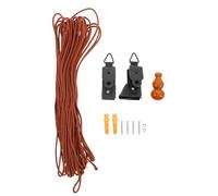 DECOMELODY Kit de Levage pour Rideaux Bambou et Stores à Tirette, Cordelette Solide en Bois et Fer, Design Vintage, Ensemble Complet d'Accessoires pour Réparation Rapide, Couleur Aléatoire