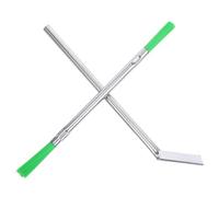 DECOMELODY Kit de Nettoyage pour Ascenseur Brosse à Rainures et Grattoir 10 Mm, Outil Manuel pour Rails et Seuils, Nettoyage Précis des Interstices, Entretien Domestique et Professionnel