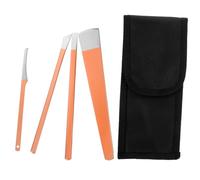 DECOMELODY Kit de Pédicure Rose Doré avec Sac Outil Réutilisable pour Éliminer Cuticules et Peaux Mortes Coupe-ongles Portable pour Soin Mains