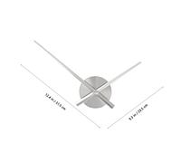 DECOMELODY Kit Mécanisme Horloge à Piles avec Aiguilles Métalliques Argentées Réparation et DIY Horloge Murale Mouvement et Durable pour Décoration Intérieure