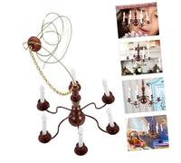 DECOMELODY Lampe Plafonnier Miniature pour Maison de Poupée Modèle Lumineux Suspendu pour Décoration de Table de Sable et Dioramas