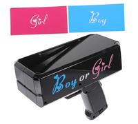 DECOMELODY Lanceur pour de Garçon Fille Accessoire de Fête Gender Reveal Noir à Papier pour Annonce Garçon ou Fille Compact et pour Anniversaire et Shower